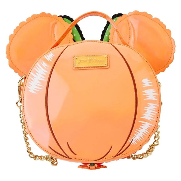 Loungefly Stitch Shoppe Disney Minnie Pumpkin Balloon Figural Crossbody Bag - Picture 8 of 8